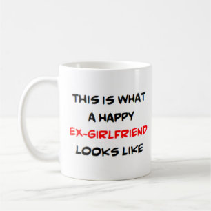 gelukkig ex-vriendin koffiemok