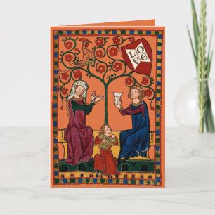 Gelukkig Familie Valentijn Feestdagen Kaart