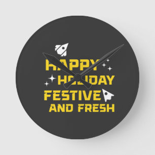 Gelukkig feest, feestelijk en fris ronde klok