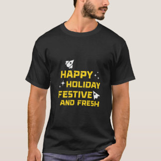 Gelukkig feest, feestelijk en fris t-shirt