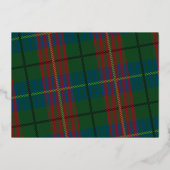 Gelukkig feest met volledig foto-script - geruite folie feestdagenkaart (Achterkant)