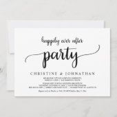 Gelukkig feest na afloop, Elopement, Rustiek Eenvo Kaart (Voorkant)