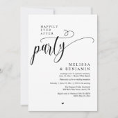 Gelukkig feest na afloop, ontvangst Modern Minimaa Kaart (Voorkant)