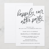 Gelukkig feest na de bruiloft receptie kaart (Voorkant / Achterkant)