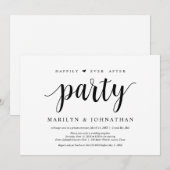 Gelukkig feest na de geheime bruiloft kaart (Voorkant / Achterkant)