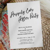 Gelukkig feest na het huwelijk, een simpele nazorg kaart