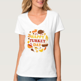Gelukkig feest op de dag van Turkije T-shirt