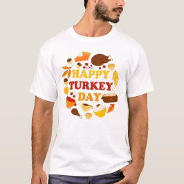 Gelukkig feest op de dag van Turkije T-shirt