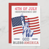 Gelukkig feest op de vierde dag van de onafhankeli (Voorkant / Achterkant)