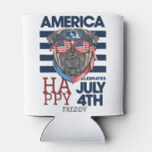 Gelukkig feest op de vierde dag van de onafhankeli blikjeskoeler (Achterkant)