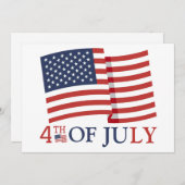 Gelukkig feest op de vierde dag van de onafhankeli feestdagenkaart (Voorkant / Achterkant)