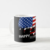 Gelukkig feest op de vierde dag van de onafhankeli koffiemok (Voorkant links)