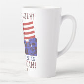 Gelukkig feest op de vierde dag van de onafhankeli latte mok (Rechts)