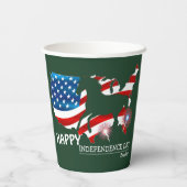Gelukkig feest op de vierde dag van de onafhankeli papieren bekers (Achterkant)
