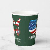 Gelukkig feest op de vierde dag van de onafhankeli papieren bekers (Rechts)