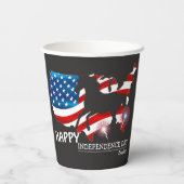 Gelukkig feest op de vierde dag van de onafhankeli papieren bekers (Achterkant)