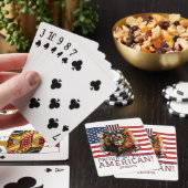 Gelukkig feest op de vierde dag van de onafhankeli pokerkaarten (Insitu)