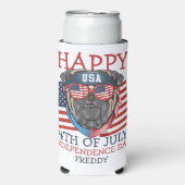 Gelukkig feest op de vierde dag van de onafhankeli seltzer blikjeskoeler (Seltzer Voorkant)