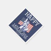 Gelukkig feest op de vierde dag van de onafhankeli servet (Hoek)