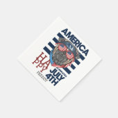 Gelukkig feest op de vierde dag van de onafhankeli servet (Hoek)