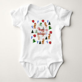 Gelukkig feest T-shirt voor baby's
