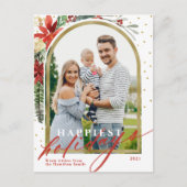 Gelukkig Feestdagen Familie Foto Arch Kerstmis Kaa (Voorkant)