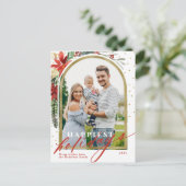 Gelukkig Feestdagen Familie Foto Arch Kerstmis Kaa (Staand voorkant)