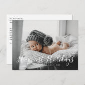 Gelukkig Feestdagen Familie Foto Kerstmis (Voorkant / Achterkant)