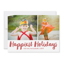 Gelukkig Feestdagen Red Script-Kerstmis MultiPhoto