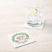 Gelukkig Feestdagen zakelijke kerstmis Kartonnen Onderzetters (Insitu)