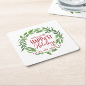 Gelukkig Feestdagen zakelijke kerstmis Kartonnen Onderzetters (Schuin)