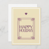 Gelukkig Feestdagenkaart (Voorkant / Achterkant)