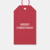 Gelukkig Feestelijk Polar Beer met Santa Hat Gift Cadeaulabel (Achterkant)