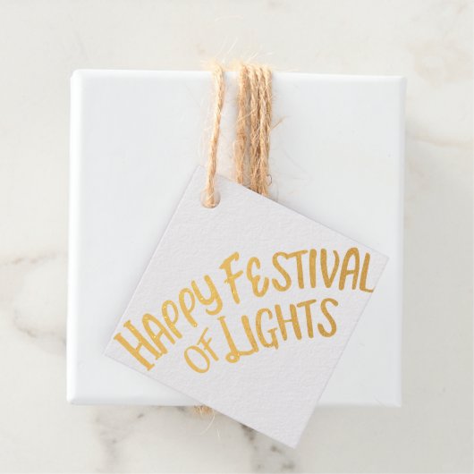 Gelukkig Festival van Lichten Bedankjes Labels (Met doos)