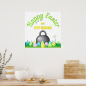 Gelukkig fitness Pasen! Poster (Keuken)