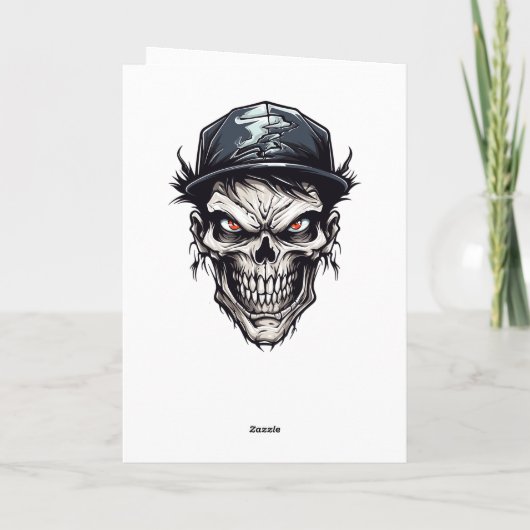 Gelukkig freaky verjaardag zombie karakter kaart (Achterkant)