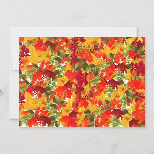 Gelukkig Friendsgiving-herfst-dinerfeest Kaart (Achterkant)