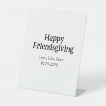 Gelukkig friendsgiving voeg naam toe met liefde da