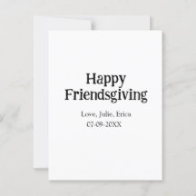 Gelukkig friendsgiving voeg naam toe met liefdesda
