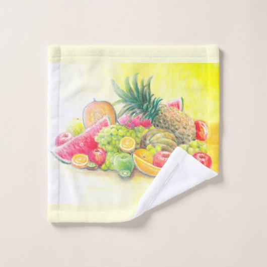 Gelukkig fruit bad handdoek (Wasdoekje)