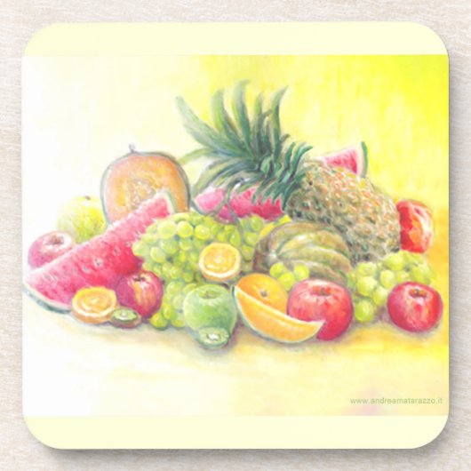Gelukkig fruit bier onderzetter (Voorkant)
