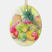 Gelukkig fruit keramisch ornament (Rechts)