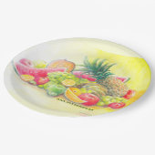 Gelukkig fruit papieren bordje (Gekanteld)