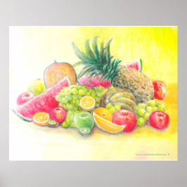 Gelukkig fruit poster