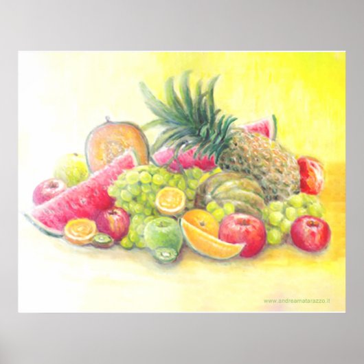 Gelukkig fruit poster (Voorkant)