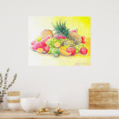 Gelukkig fruit poster (Keuken)