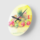 Gelukkig fruit ronde klok (Hoek)