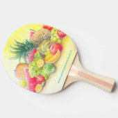 Gelukkig fruit tafeltennisbatje (Zijkant)