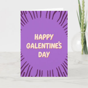 Gelukkig Galentines Dag Kaart met een explosie