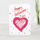 Gelukkig Galentines-dag Valentijnshart Kaart (Voorkant)